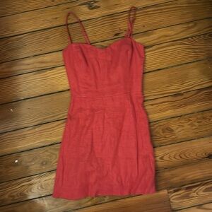 Reformation red mini dress